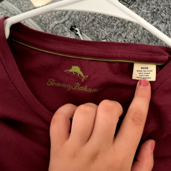 Men's Short Sleeve Maroon T-Shirt - Picture 4 of 5